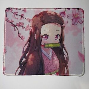 Nezuko Mouse Pad with Cherry Blossom Design